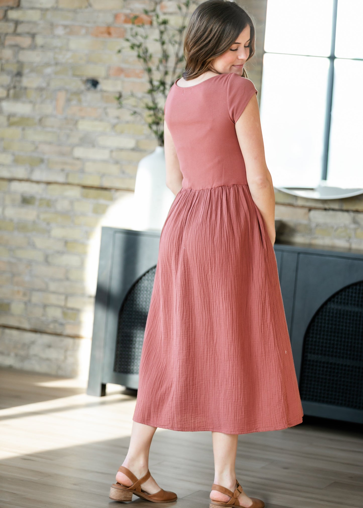 Cotton Boatneck Maxi Dress FF Dresses