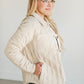 Cotton Quilted Button Up Jacket FF Tops
