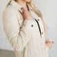 Cotton Quilted Button Up Jacket FF Tops