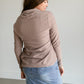 Cowl Neck Drawstring Knit Top FF Tops