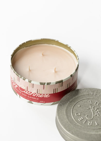 Cozy Cashmere Large Tin Candle FF Home + Lifestyle