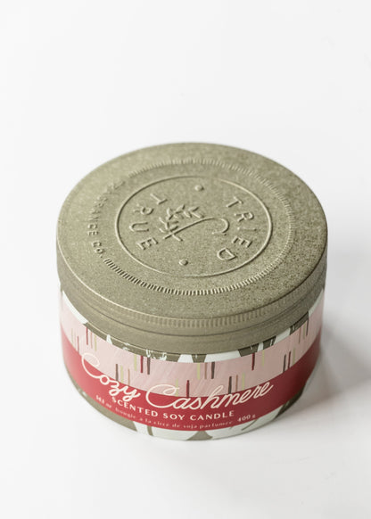 Cozy Cashmere Large Tin Candle FF Home + Lifestyle