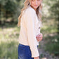 Cream Button Up Crop Cardigan - FINAL SALE FF Tops