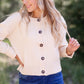 Cream Button Up Crop Cardigan - FINAL SALE FF Tops