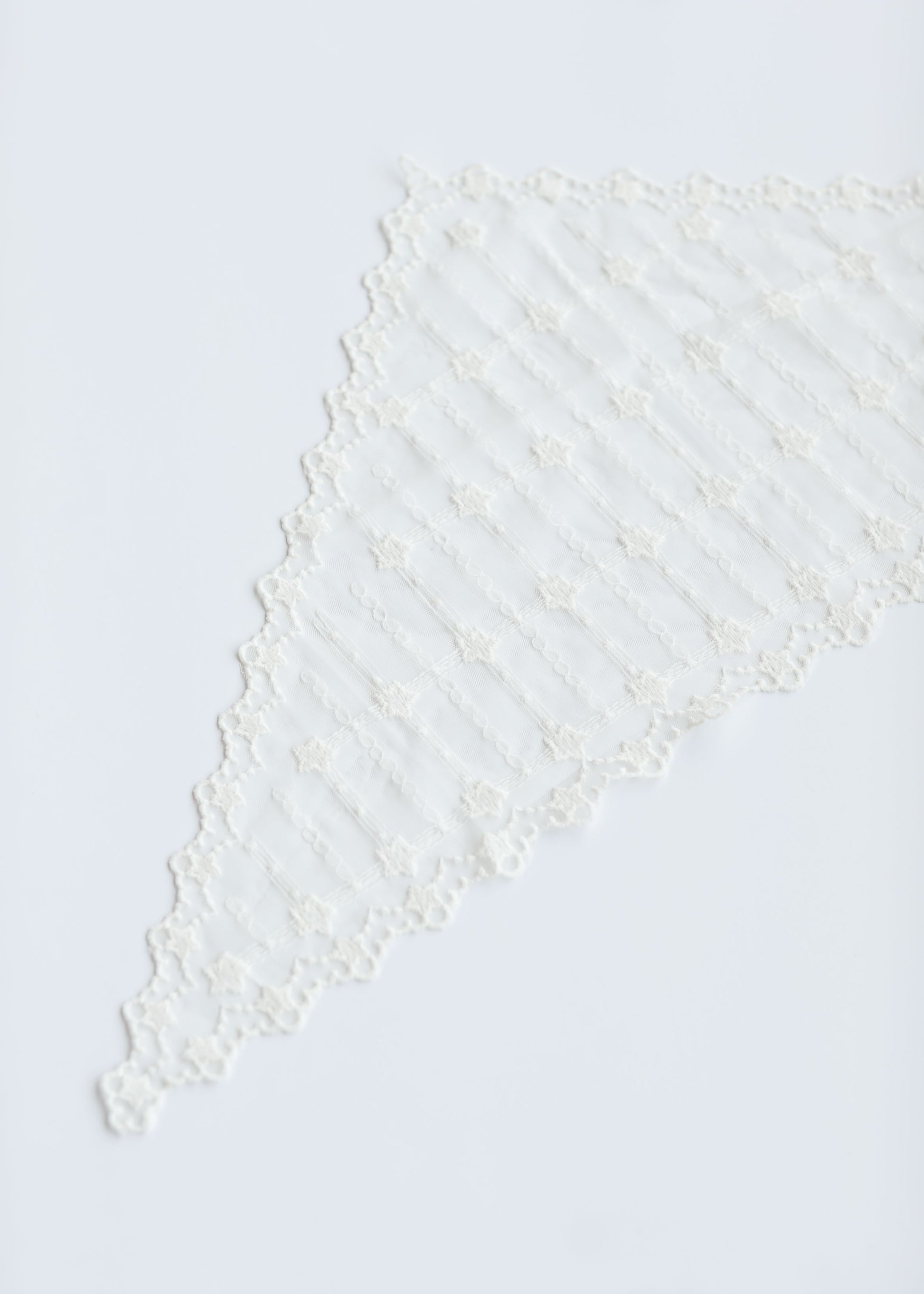 Cream Lace Hair Scarf Accessories