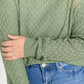 Crewneck Checkered Knit Sweater FF Tops