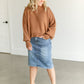 Crewneck Knit Cropped Sweater FF Tops