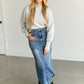 Crewneck Knit Cropped Sweater FF Tops