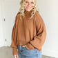 Crewneck Knit Cropped Sweater FF Tops Camel / S/M