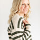 Crewneck Striped Sweater FF Tops