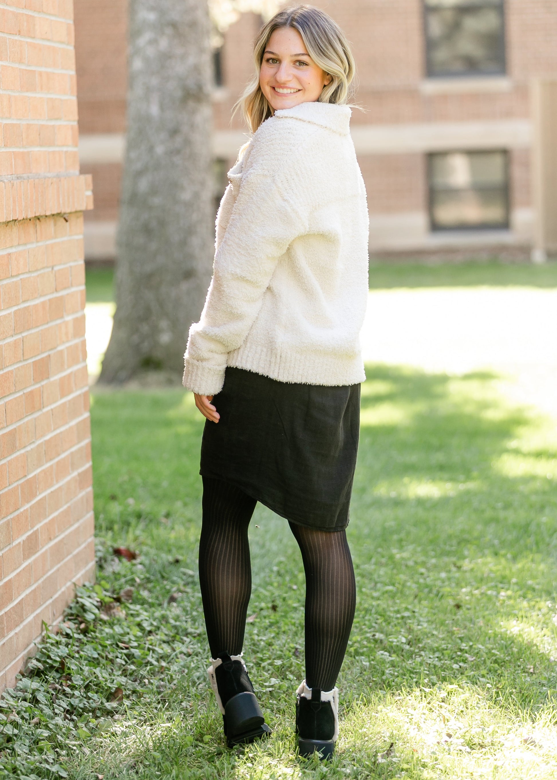 Crochet Striped Tights FF Layering Essentials