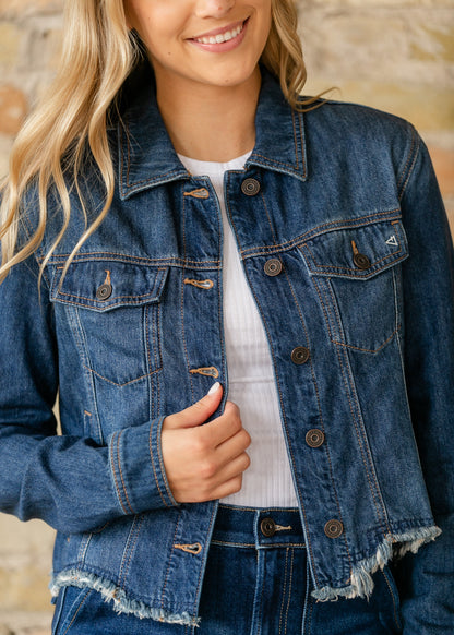 Cropped Fitted Denim Jacket FF Layering Essentials
