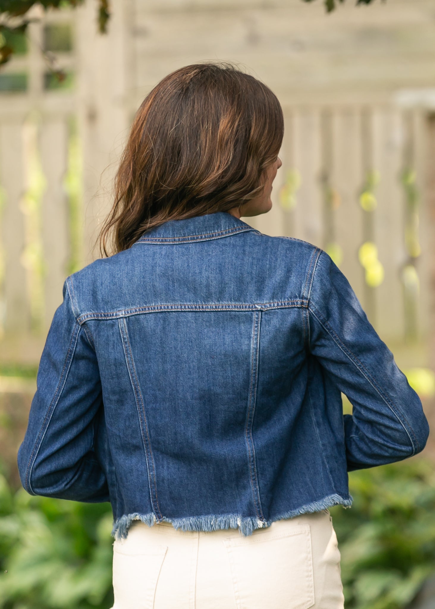 Cropped Fitted Denim Jacket FF Layering Essentials