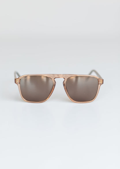 Crystal Brown Aviator Sunglasses Accessories