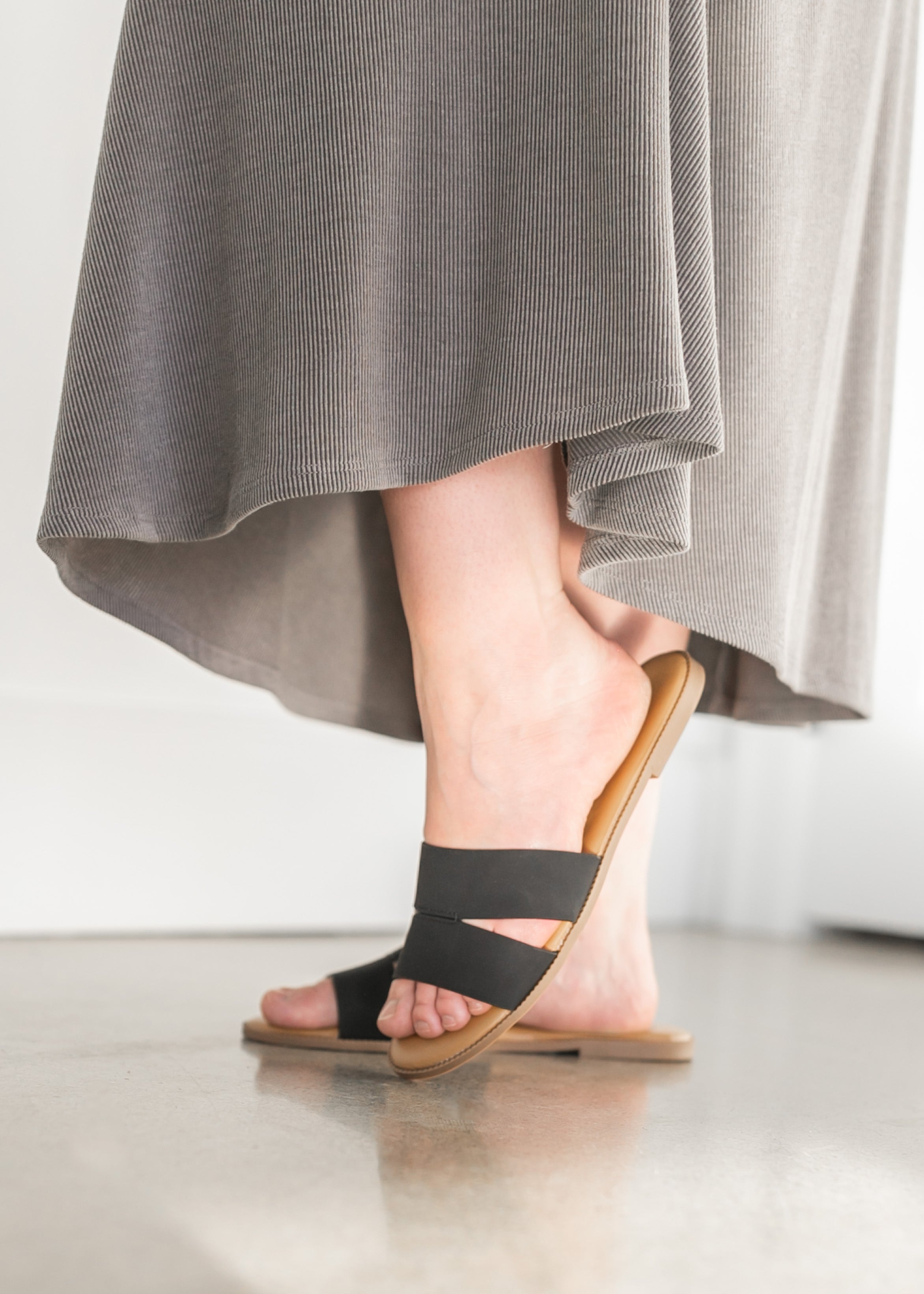 Cutout slide sandal sales
