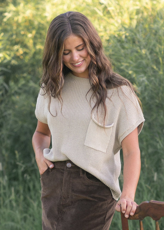 Danya Knit Sweater Set Top + Skirt IC Tops