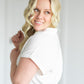 Daria White Short Sleeve Top Tops