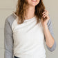 Dark Rose Amy Lace 3/4 Sleeve Top - FINAL SALE IC Tops
