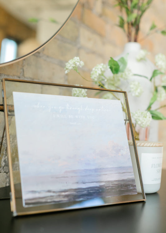 Deep Waters Light Wall Art Print Christian Decor FF Home + Lifestyle