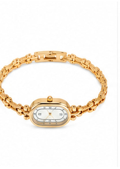Delicate Gold Link Bracelet Watch Accessory