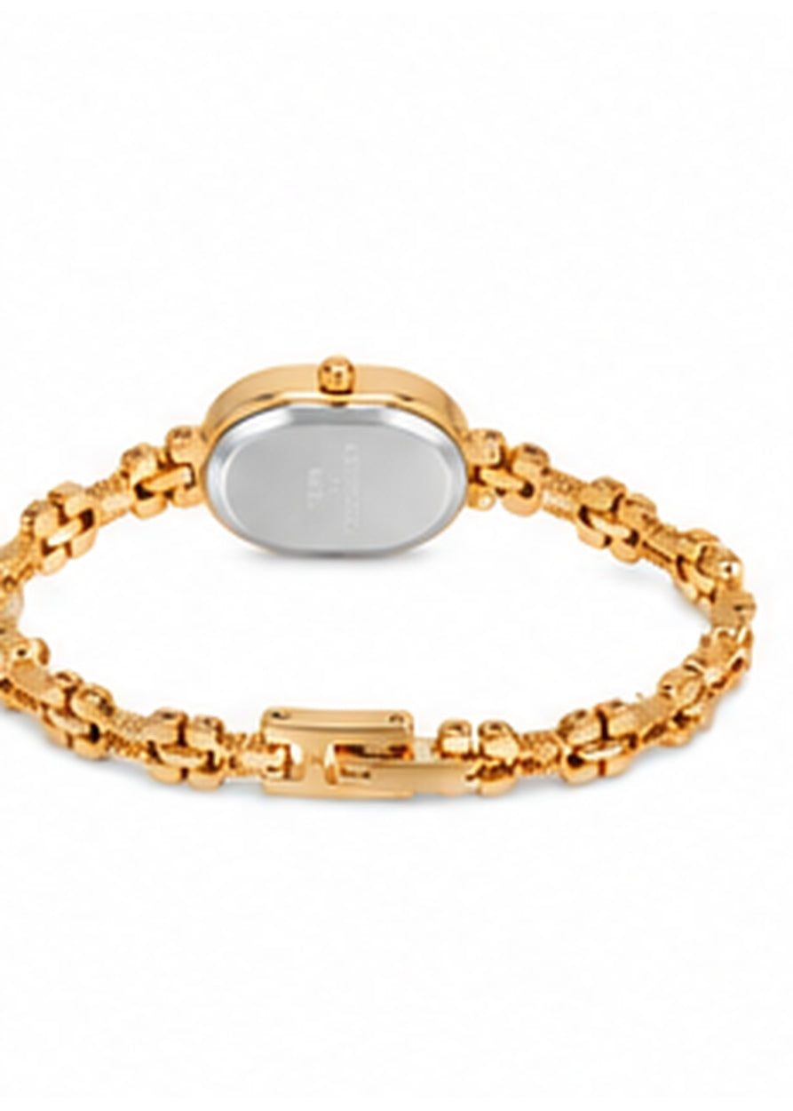 Delicate Gold Link Bracelet Watch Accessory