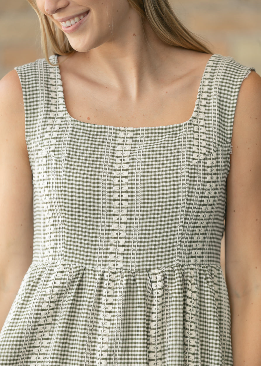 Delphine Olive Textured Maxi Dress FF Dresses
