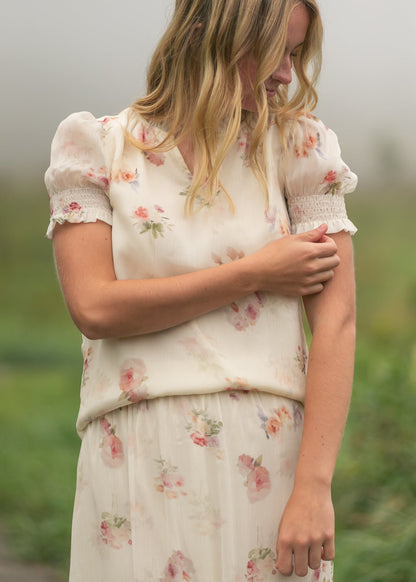 Dempsey Puff Short Sleeve Top FF Tops XS