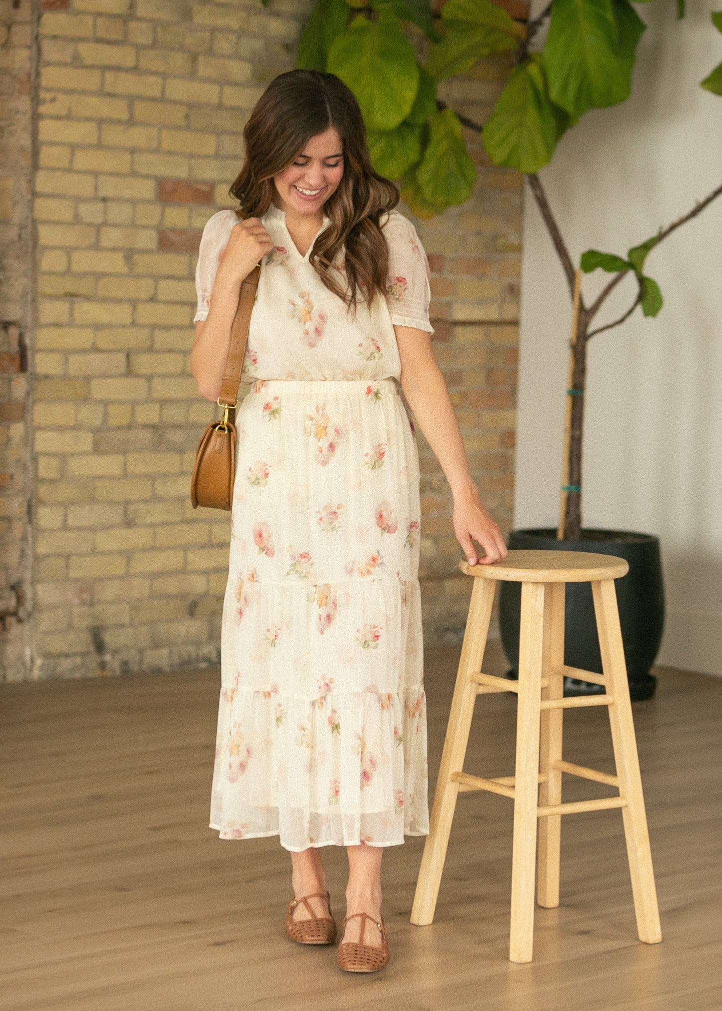 Dempsey Puff Short Sleeve Top IC Tops