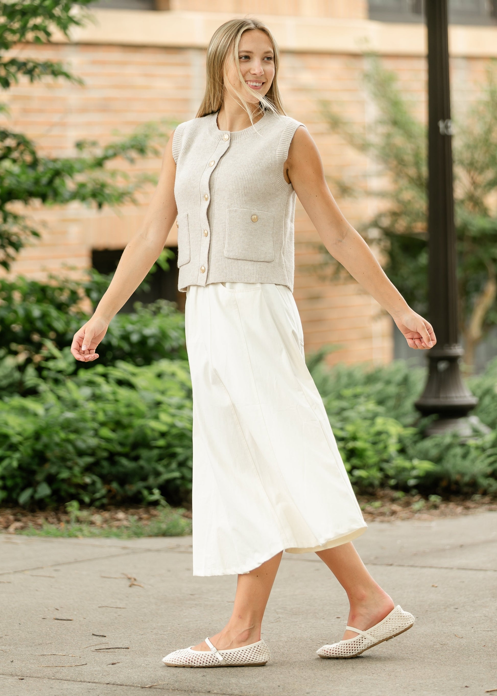 Denim A-line Maxi Skirt FF Skirts