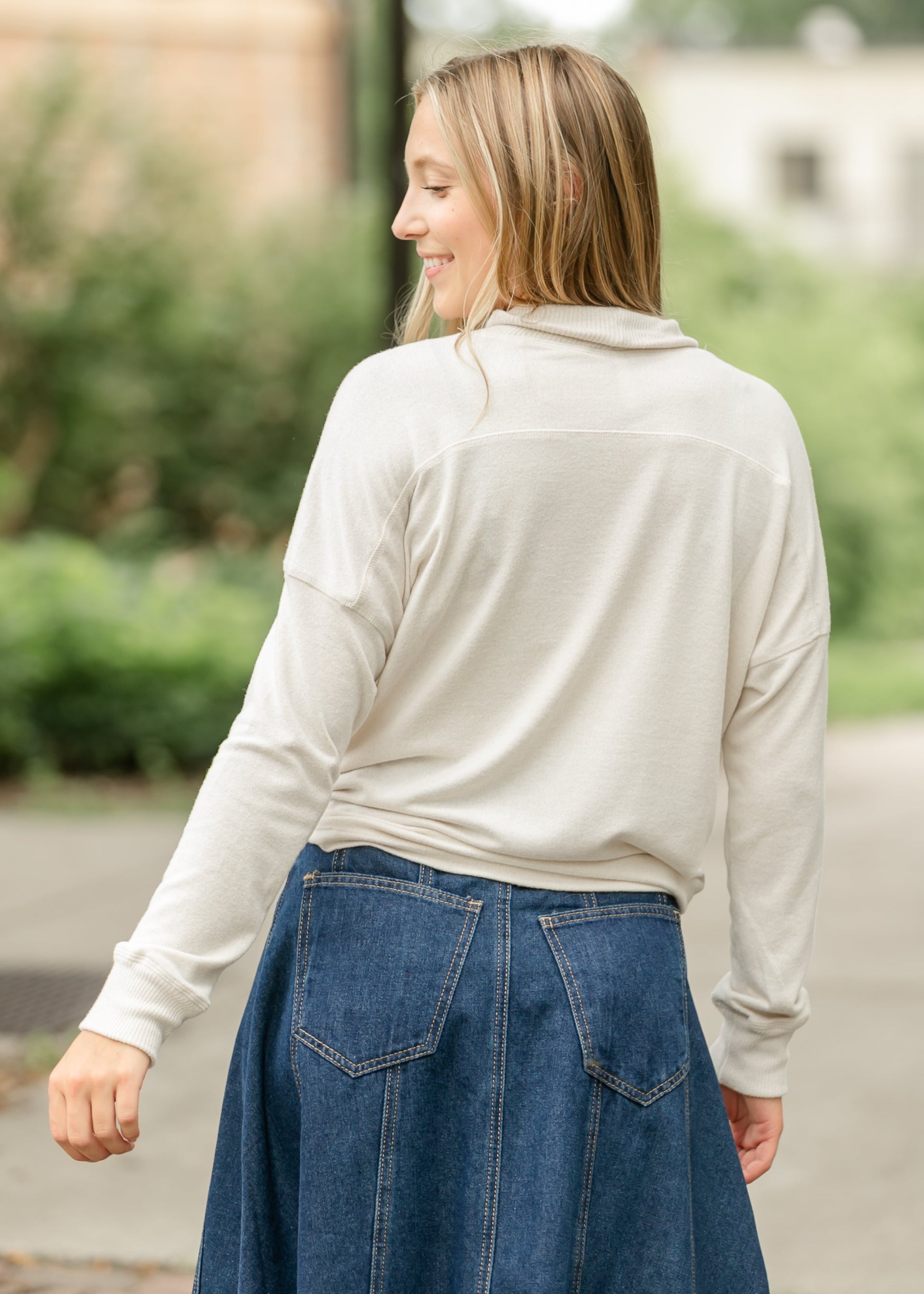 Denim A-line Maxi Skirt FF Skirts