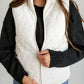 Diamond Quilted Zip-up Vest FF Tops