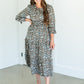 Ditsy Floral Cinched Waist Ruffled Dress FF Dresses