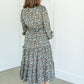 Ditsy Floral Cinched Waist Ruffled Dress FF Dresses