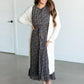 Ditsy Floral Pleated Midi Dress FF Dresses