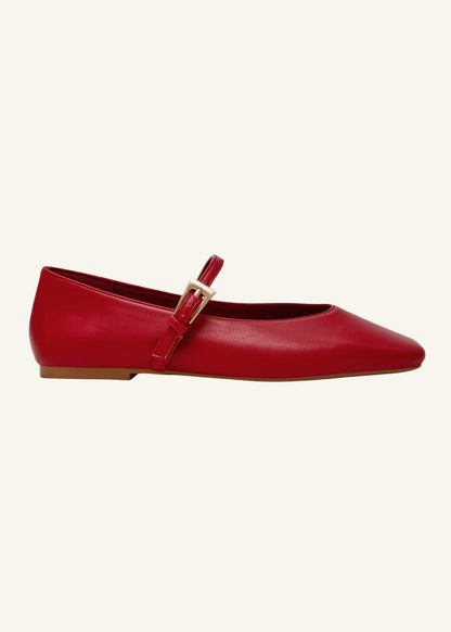 Dolce Vita® Fabes Dark Red Mary Jane Flats Shoes 6