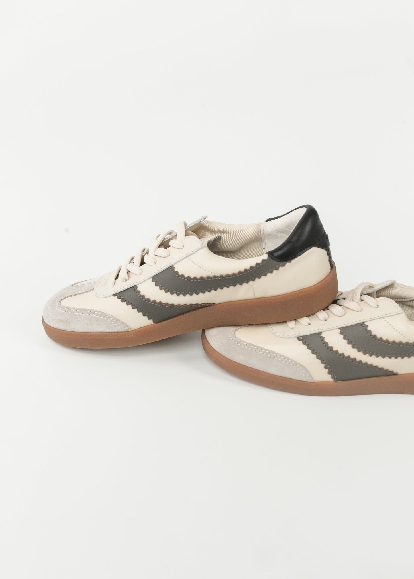 Dolce Vita® Merit Sneakers White Gray Leather Shoes