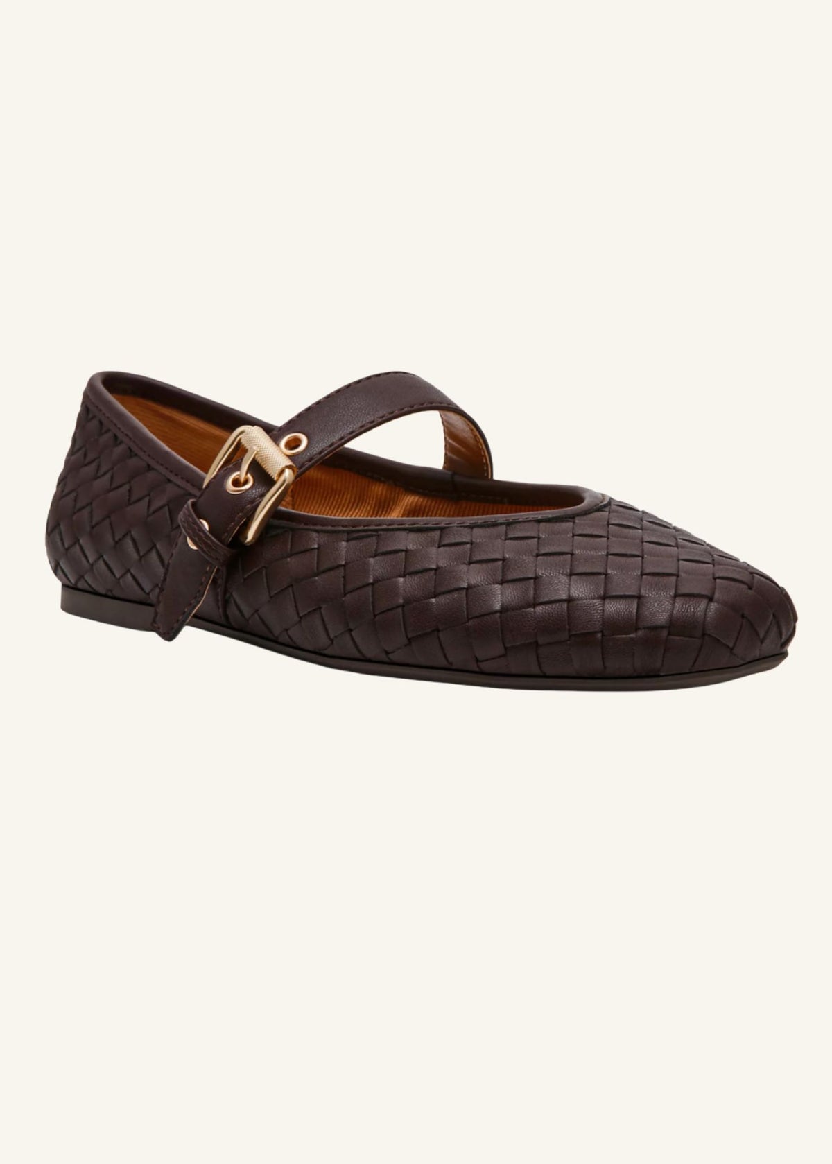 Dolce Vita® Mulaney Brown Woven Mary Jane Flats Shoes