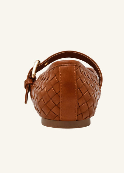 Dolce Vita® Mulaney Chestnut Woven Mary Jane Flats Shoes