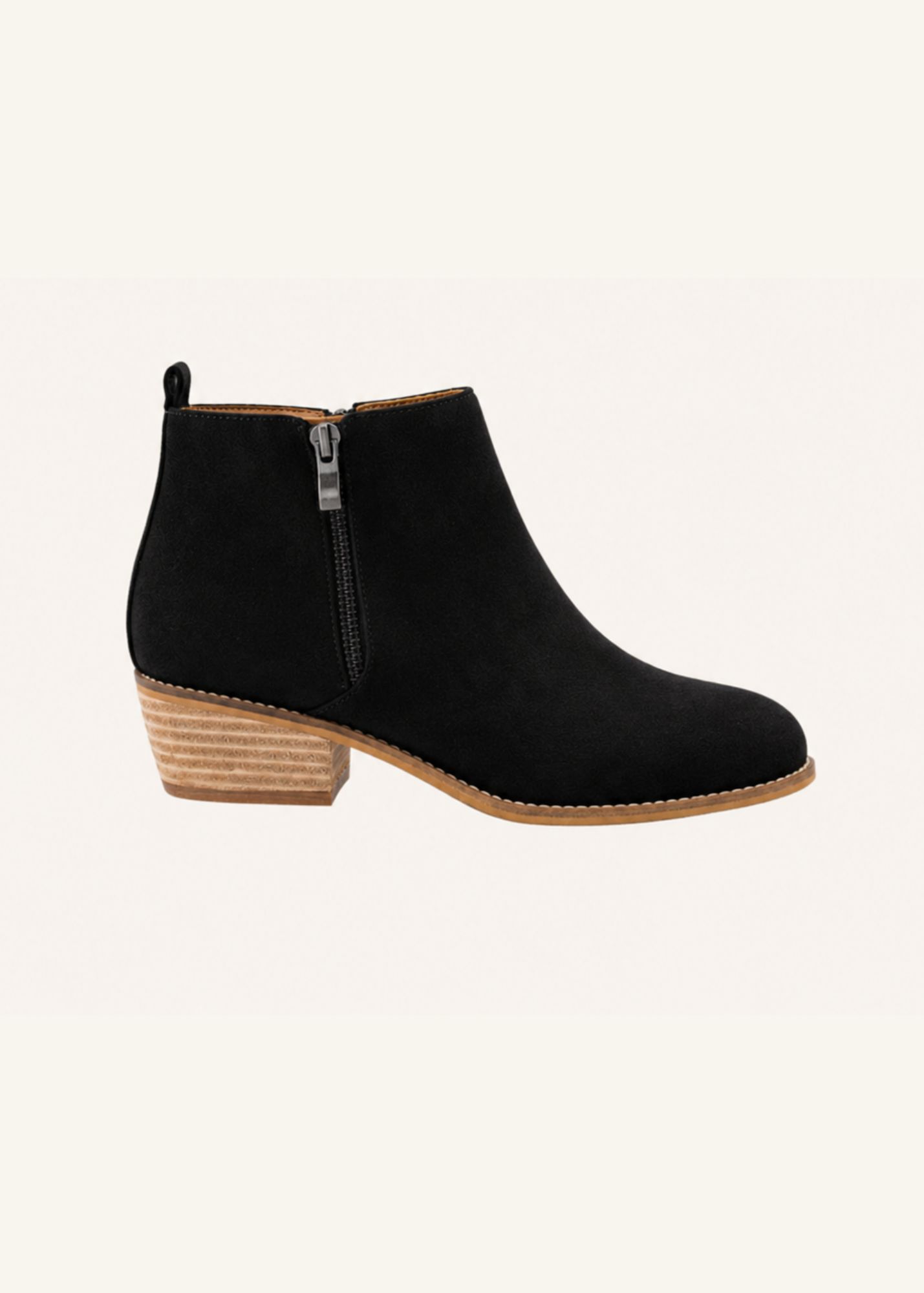Don't be a Stranger Black Ankle Boots Shoes