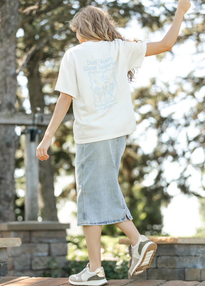 Don't Worry Cafe Graphic T-shirt FF Tops