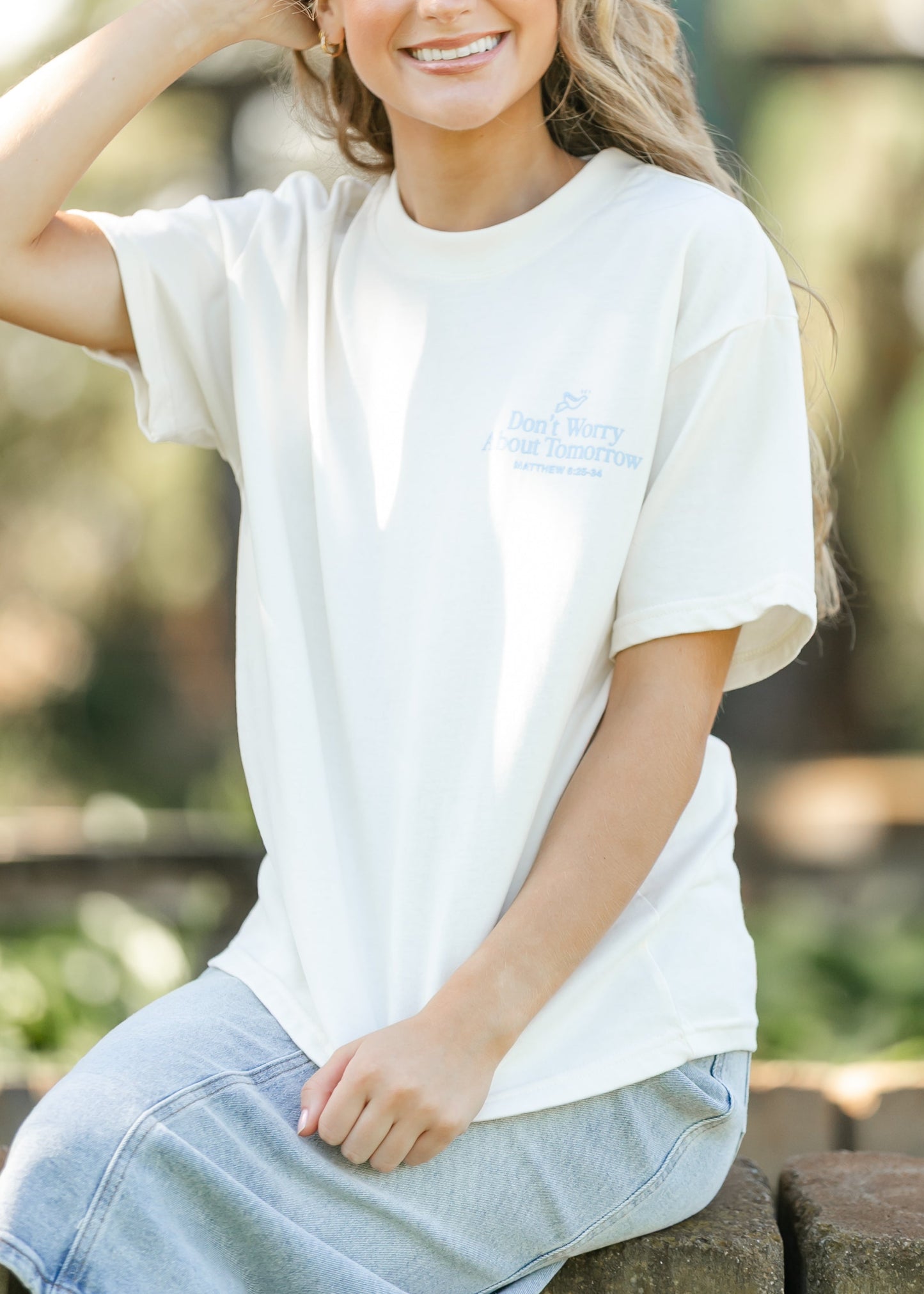 Don't Worry Cafe Graphic T-shirt FF Tops