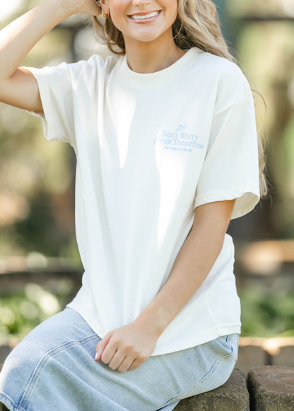 Don't Worry Cafe Graphic T-shirt FF Tops