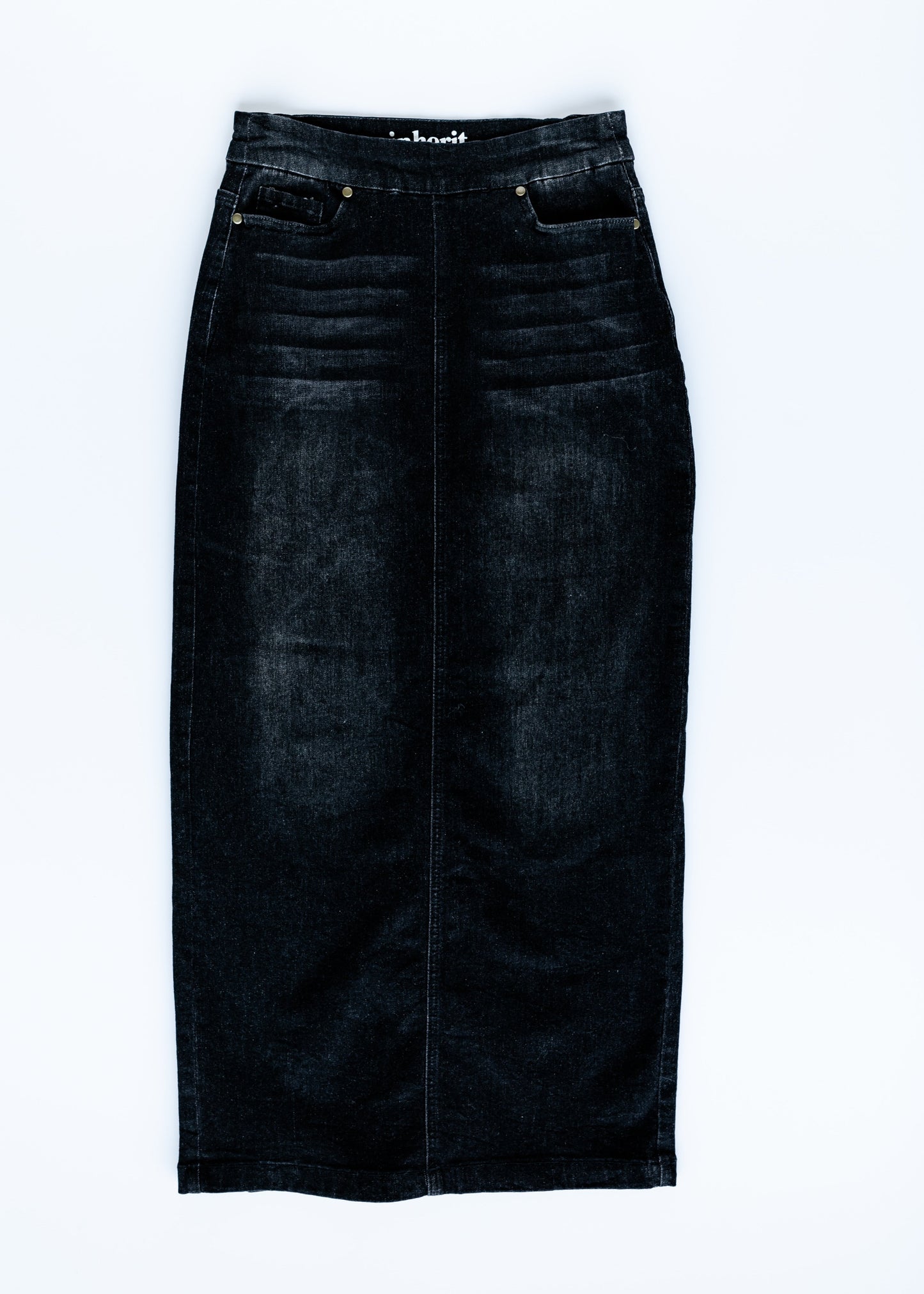 Donna Black Denim Skirt IC Skirts