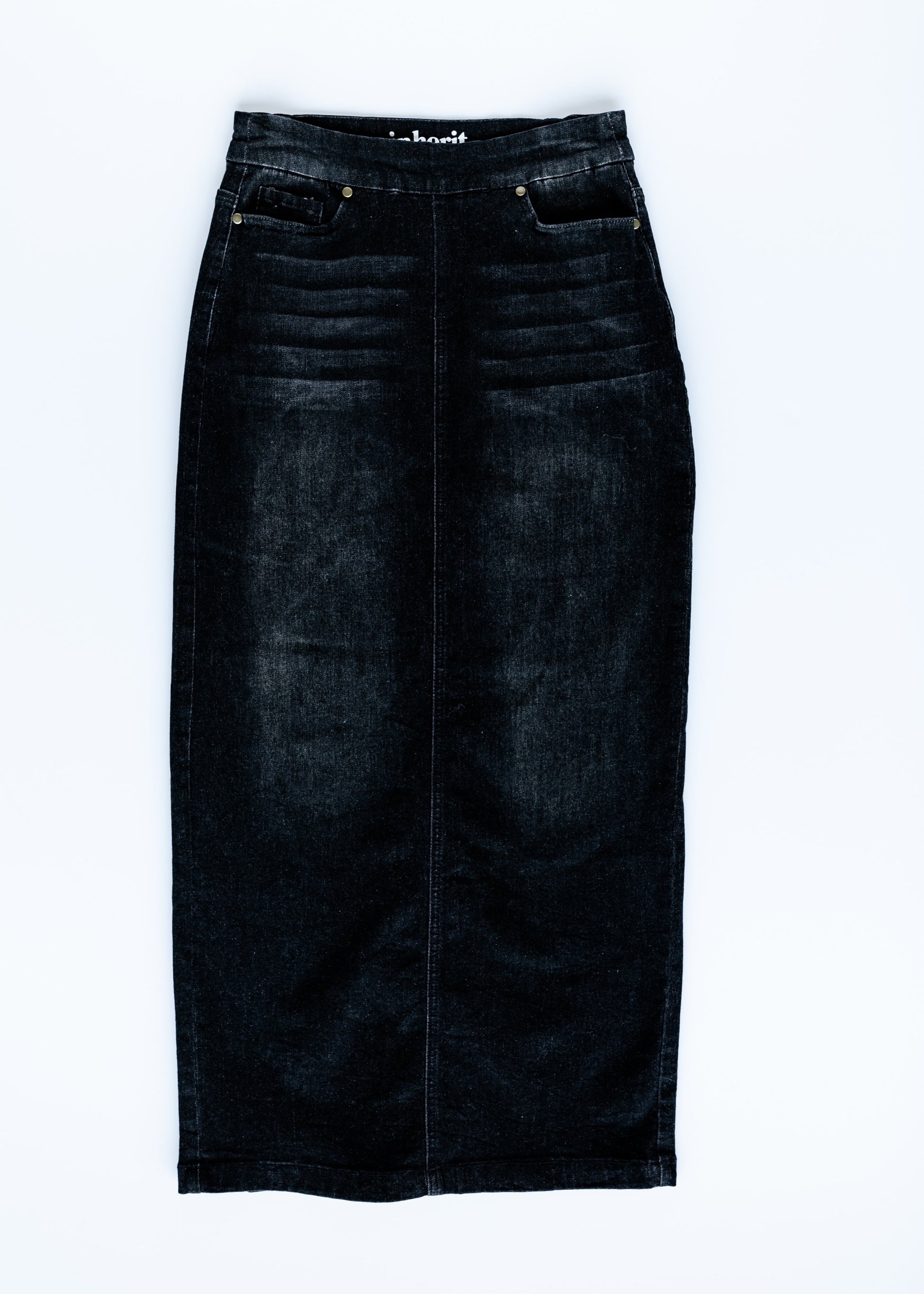 Donna Black Denim Skirt IC Skirts
