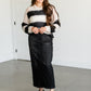 Donna Black Denim Skirt IC Skirts