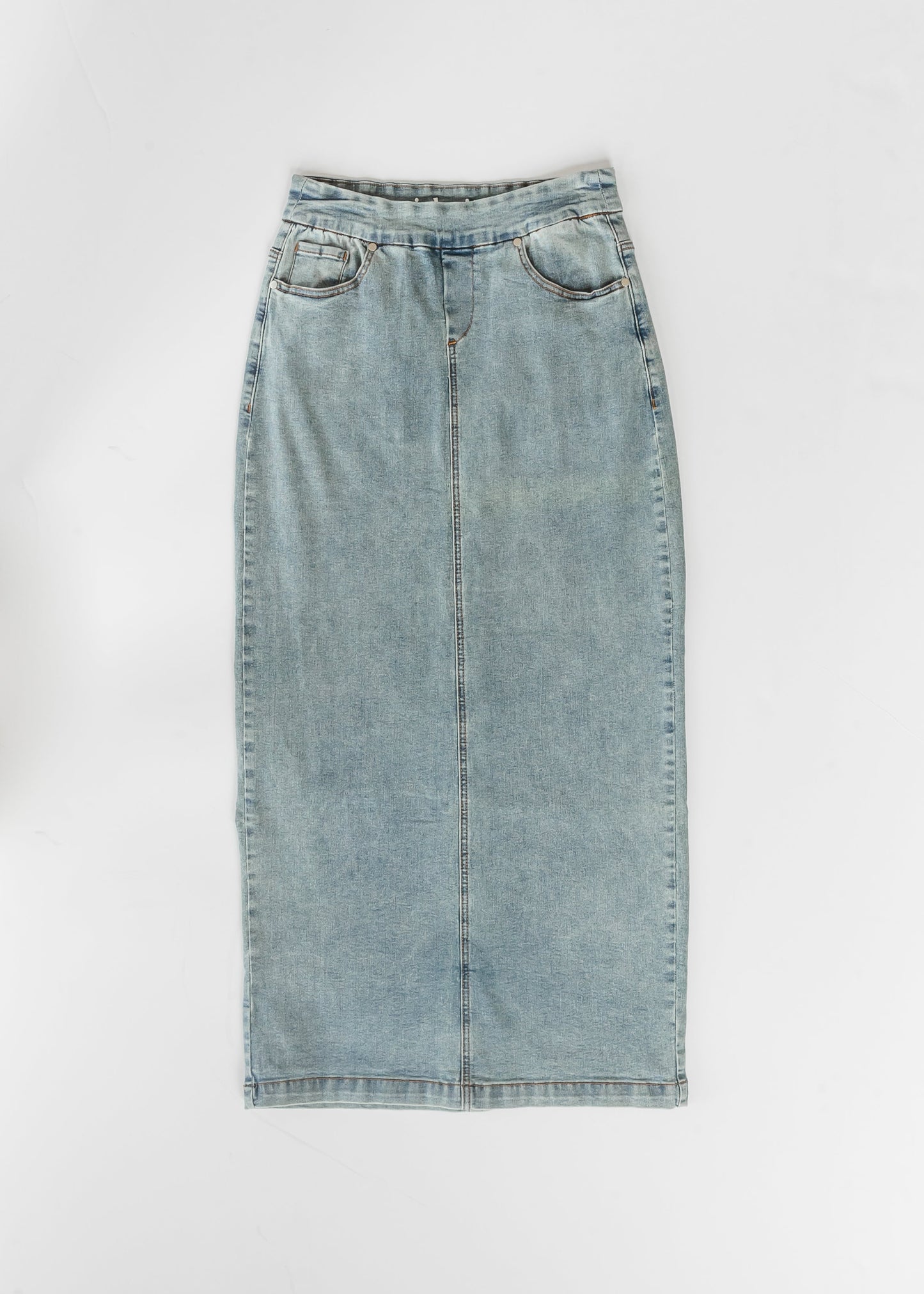 Donna Classic Wash Maxi Denim Skirt IC Skirts