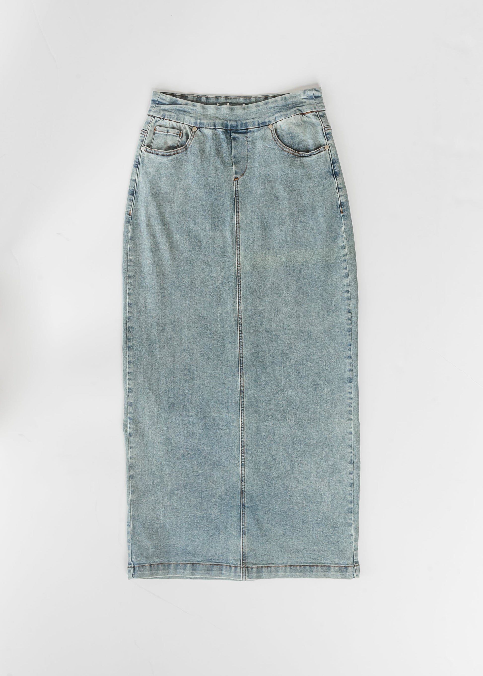 Donna Classic Wash Maxi Denim Skirt IC Skirts