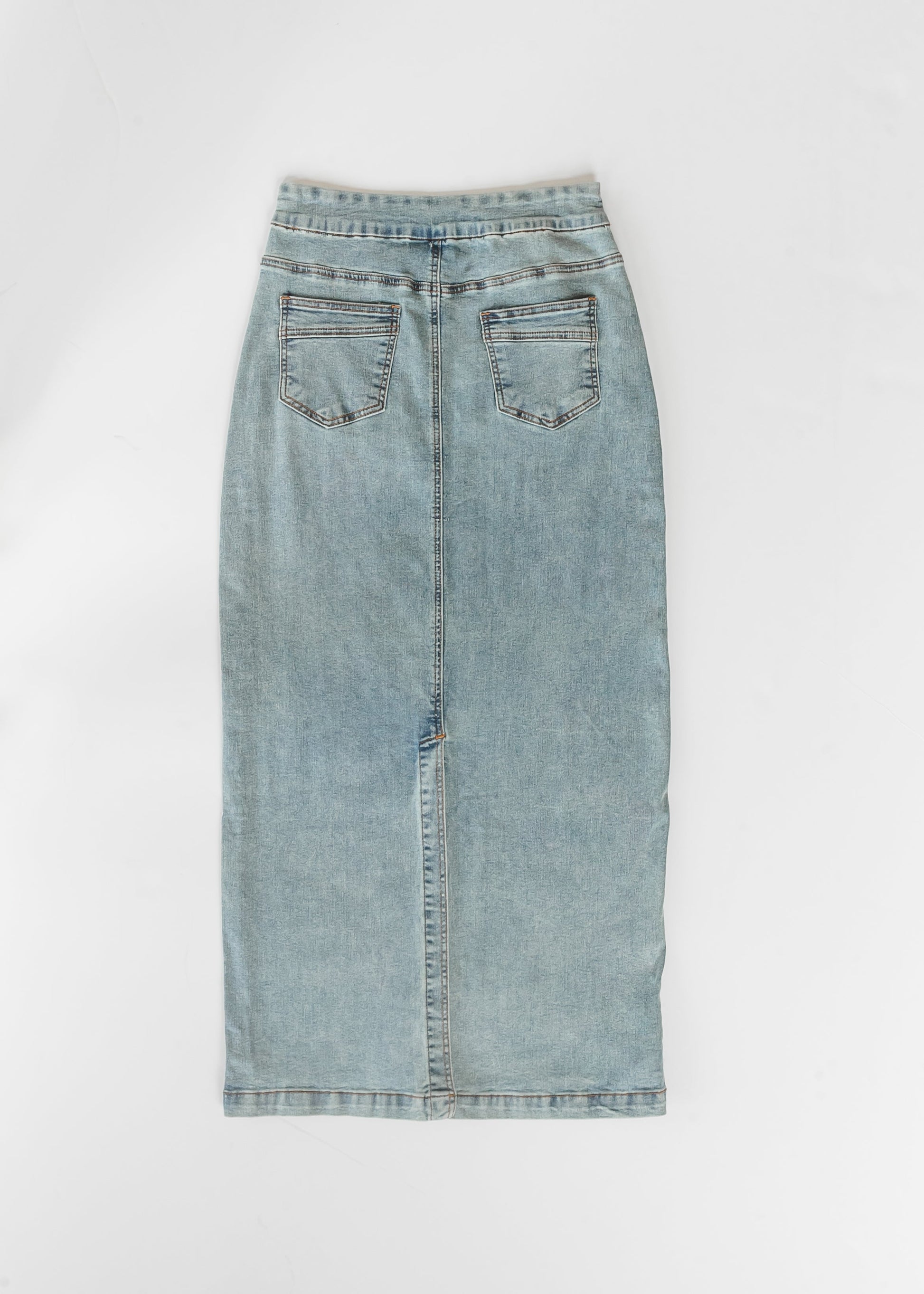 Donna Classic Wash Maxi Denim Skirt IC Skirts