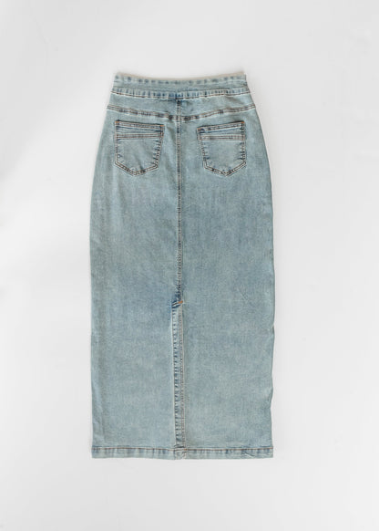 Donna Classic Wash Maxi Denim Skirt IC Skirts