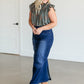 Donna Dark Wash Long Denim Skirt - FINAL SALE IC Skirts